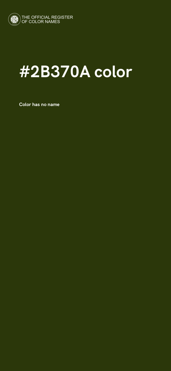 #2B370A color image