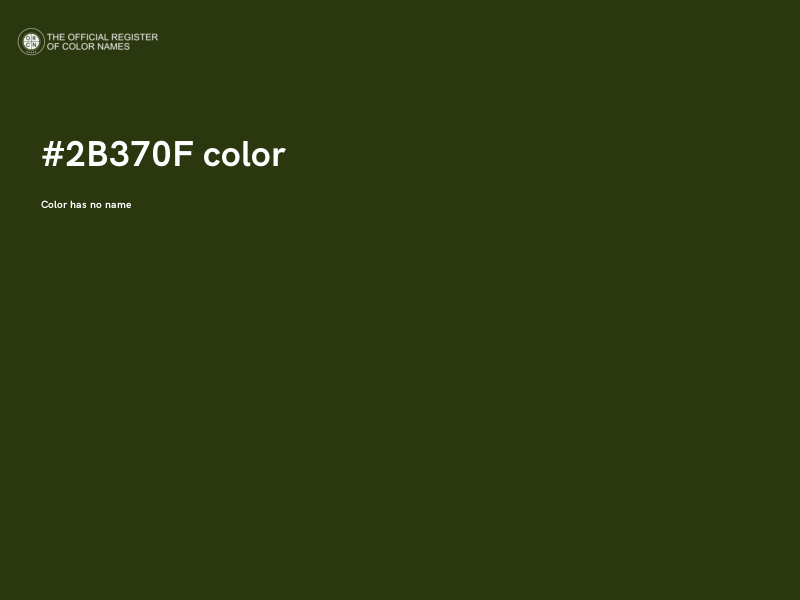 #2B370F color image
