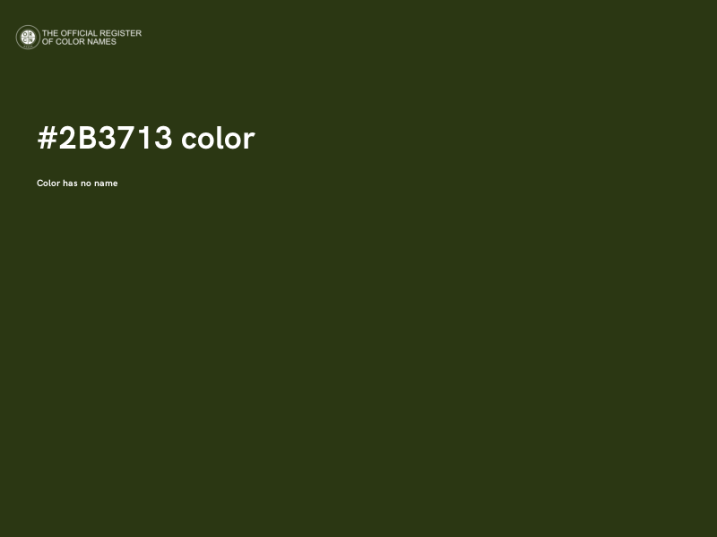 #2B3713 color image