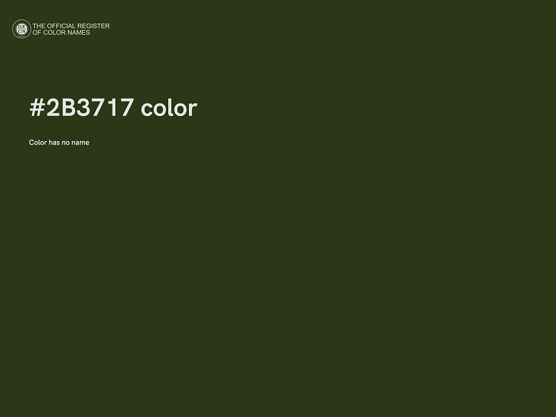 #2B3717 color image