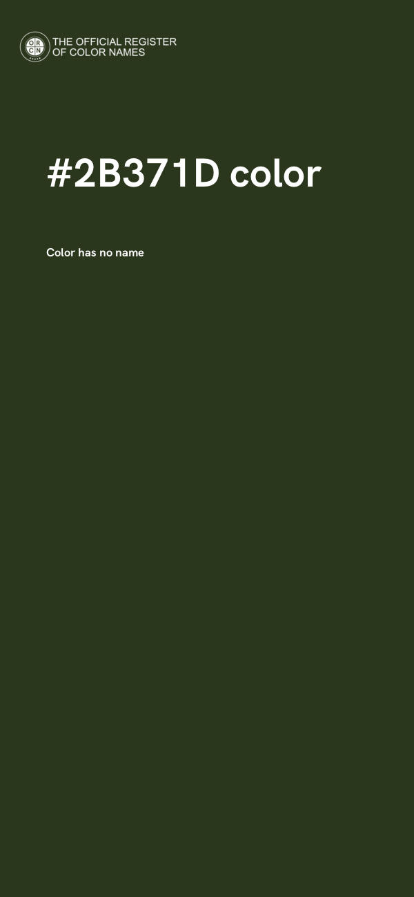 #2B371D color image