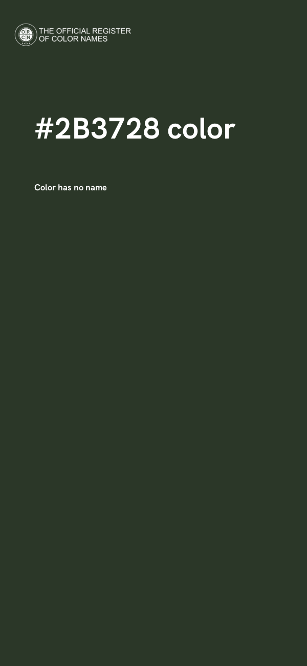 #2B3728 color image