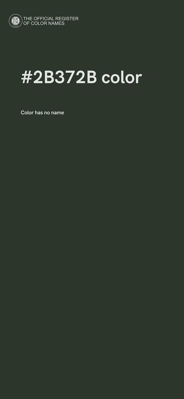 #2B372B color image