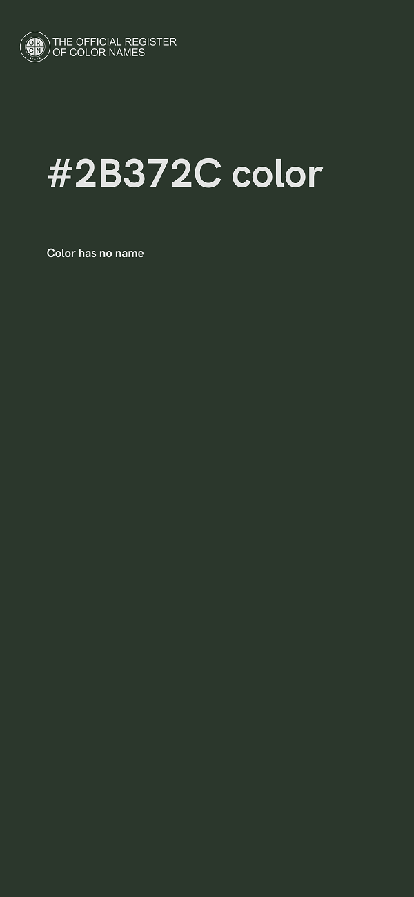 #2B372C color image