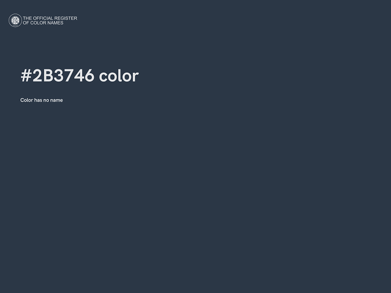#2B3746 color image