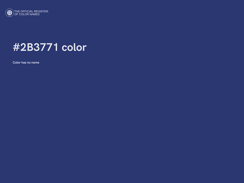 #2B3771 color image
