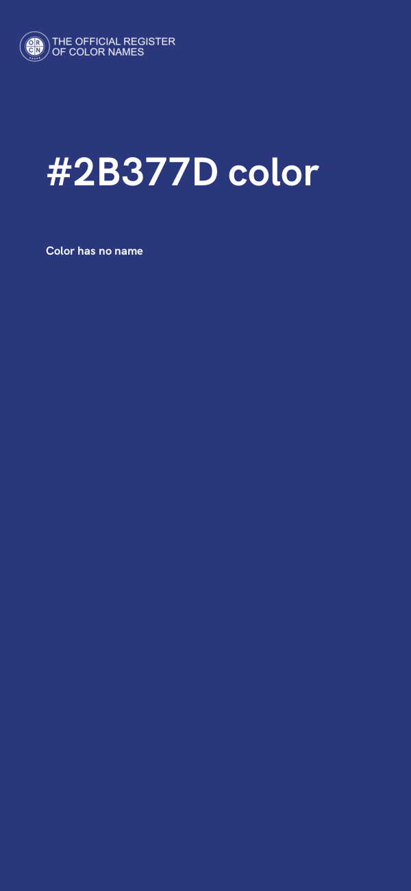 #2B377D color image