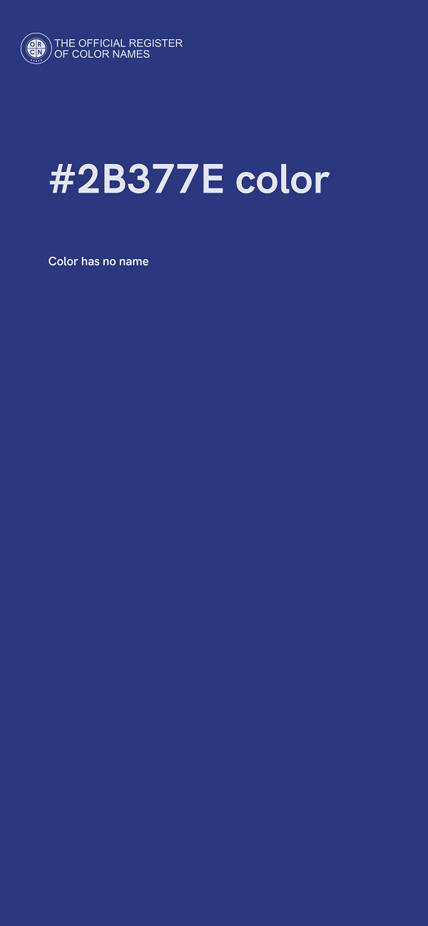 #2B377E color image