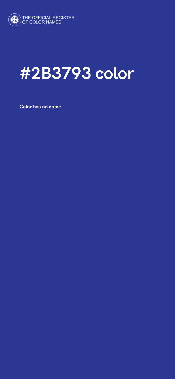 #2B3793 color image