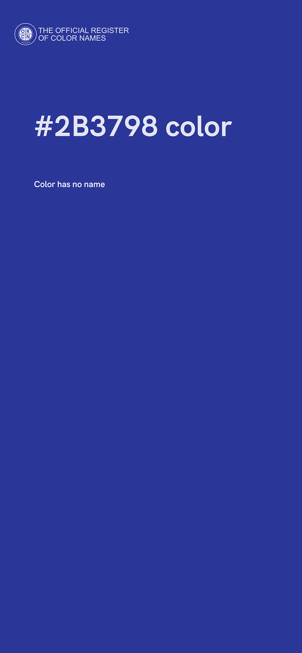 #2B3798 color image