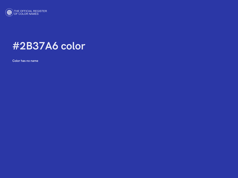 #2B37A6 color image