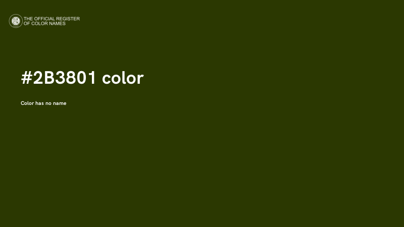 #2B3801 color image
