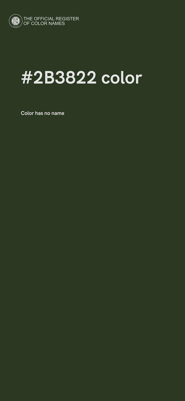 #2B3822 color image