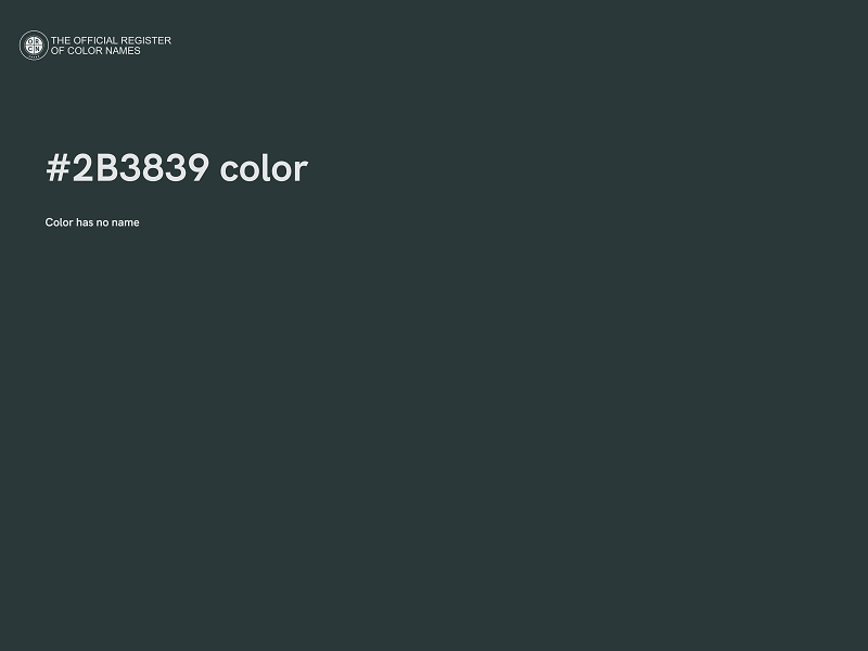 #2B3839 color image