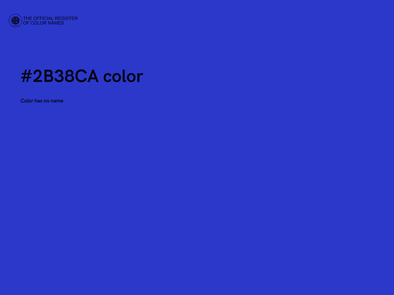 #2B38CA color image