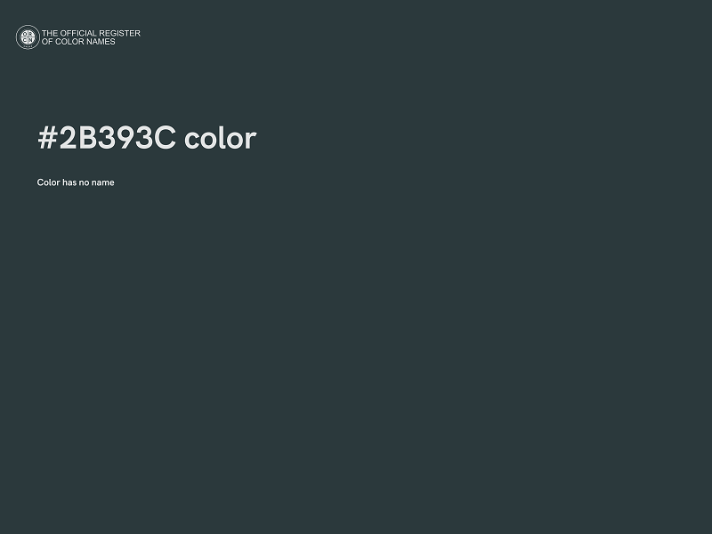 #2B393C color image