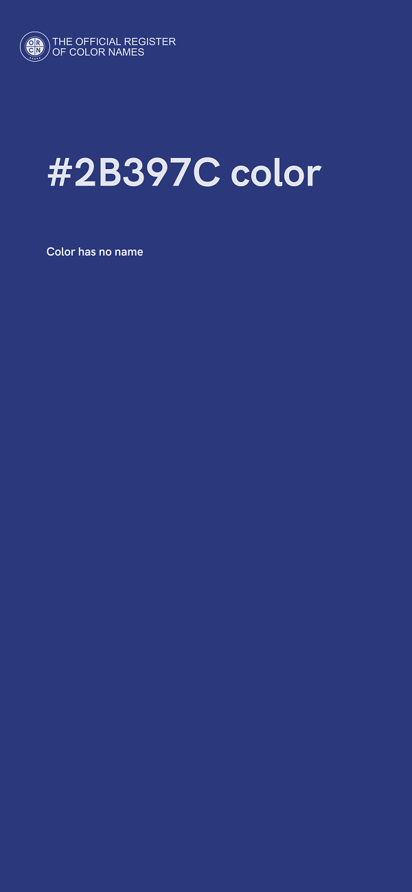 #2B397C color image
