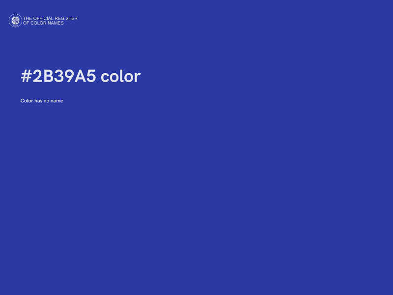 #2B39A5 color image