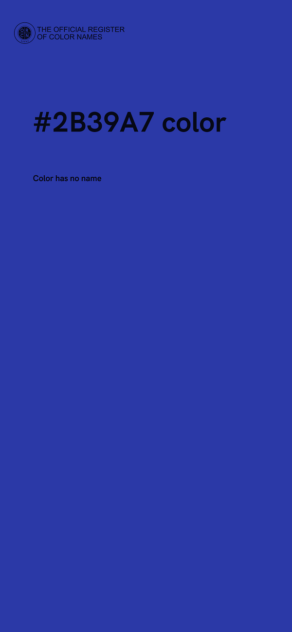 #2B39A7 color image