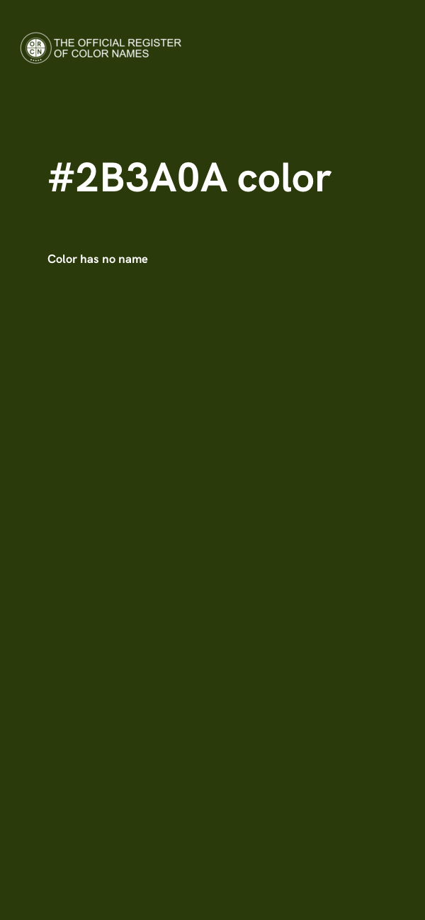 #2B3A0A color image