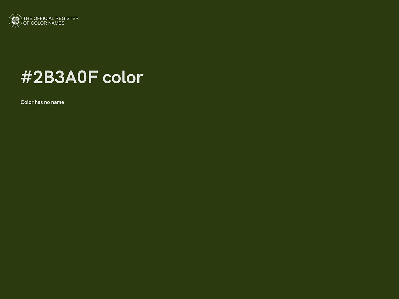 #2B3A0F color image