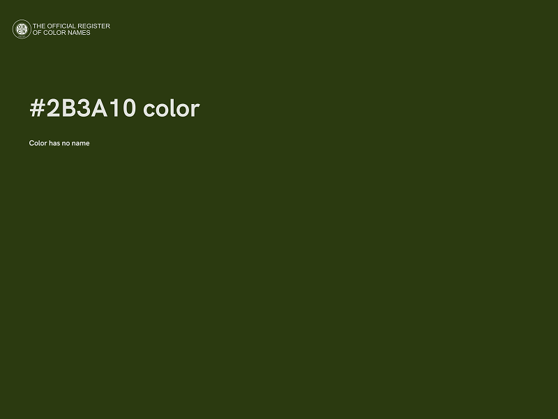 #2B3A10 color image