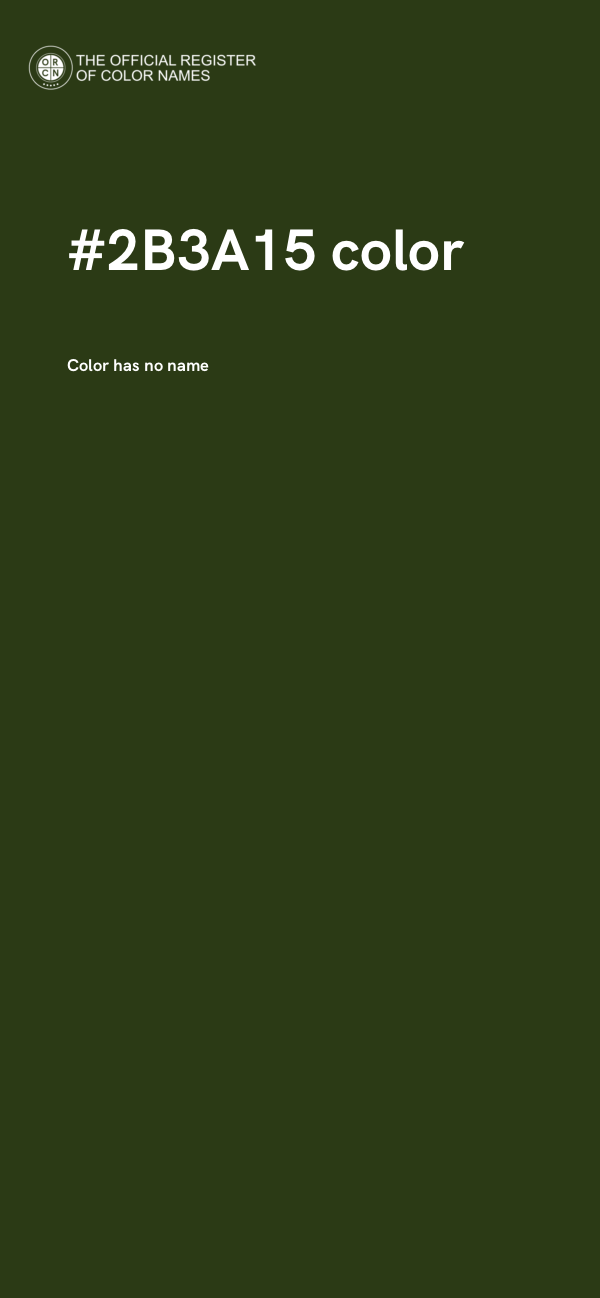 #2B3A15 color image