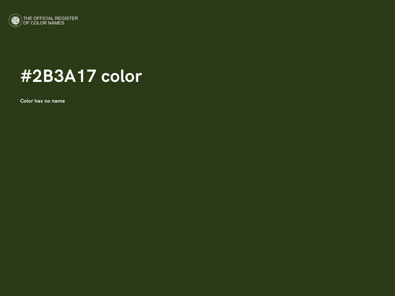 #2B3A17 color image