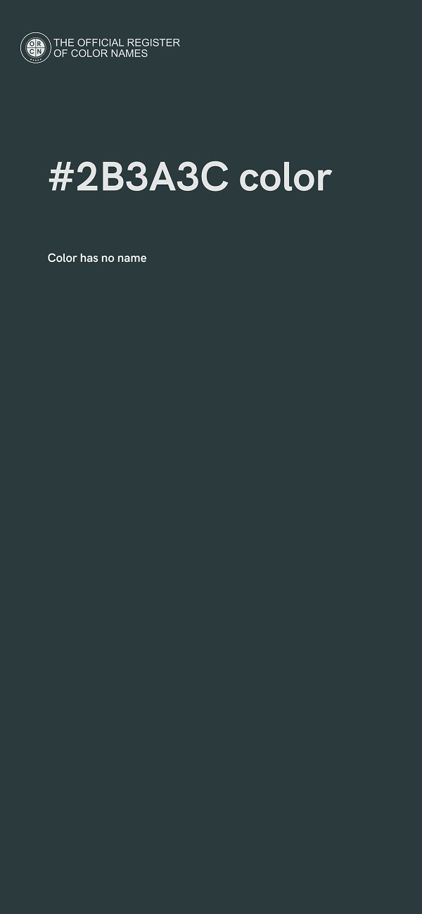 #2B3A3C color image