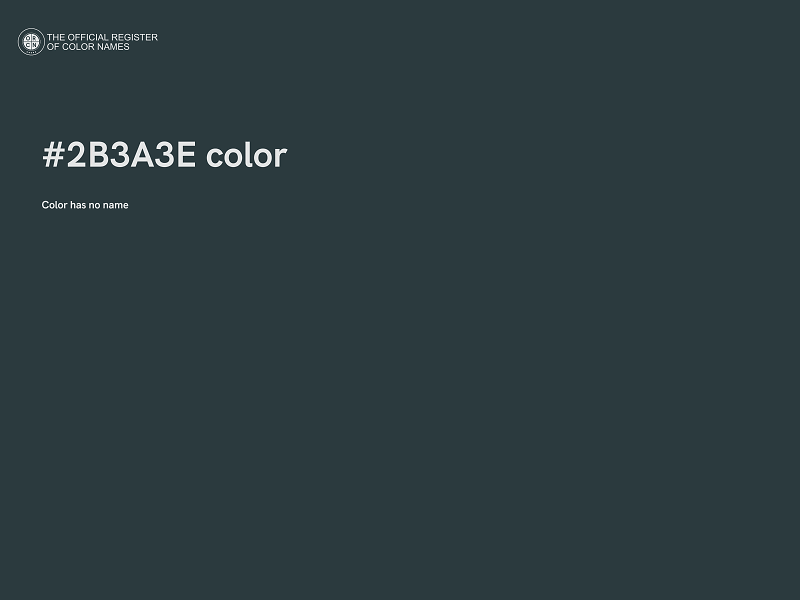 #2B3A3E color image