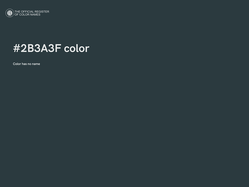 #2B3A3F color image