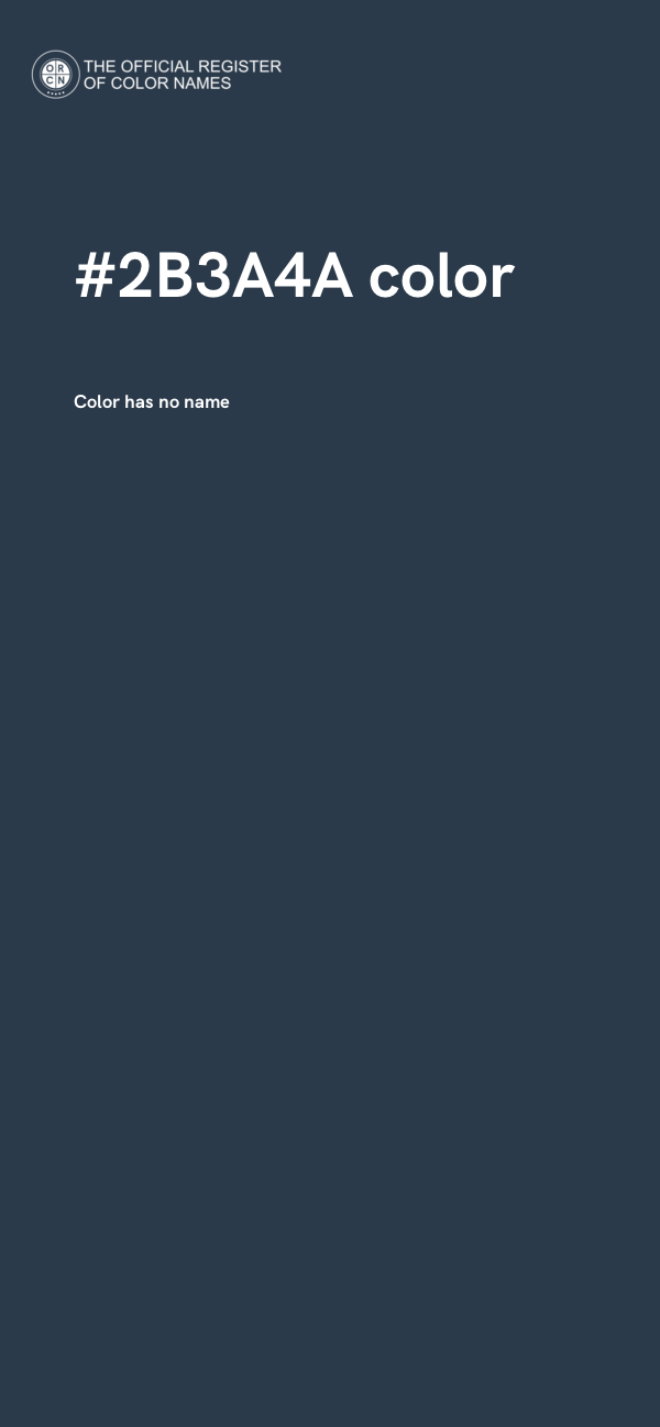#2B3A4A color image