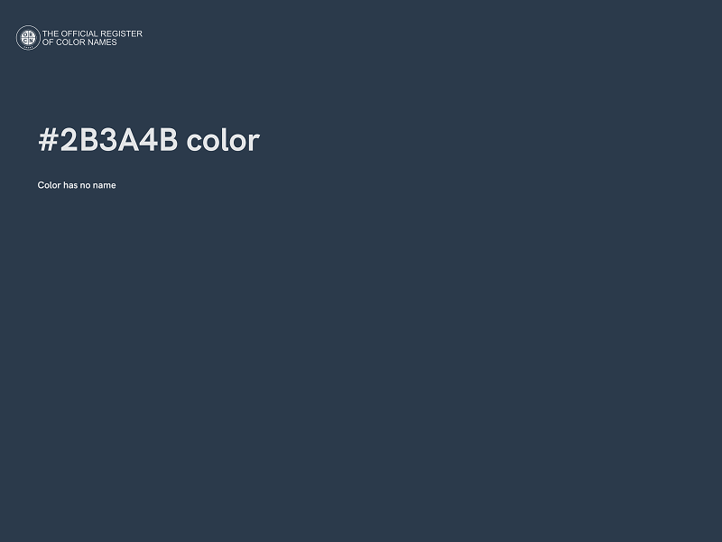 #2B3A4B color image