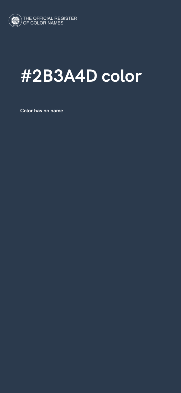 #2B3A4D color image