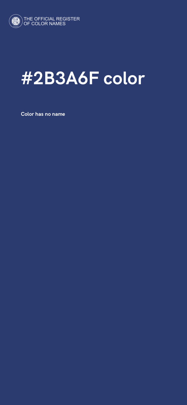 #2B3A6F color image