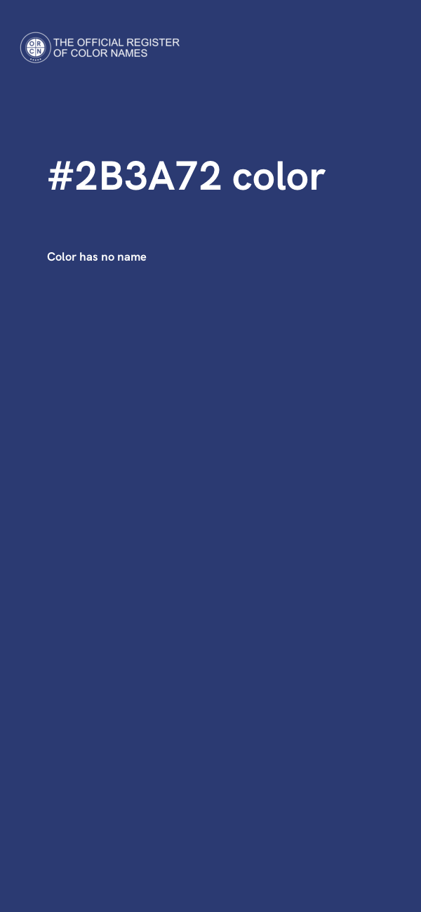 #2B3A72 color image