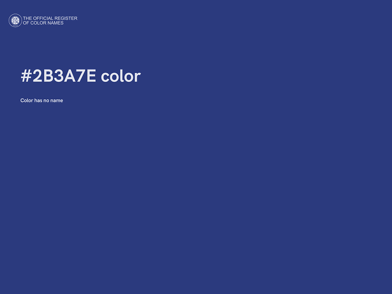#2B3A7E color image
