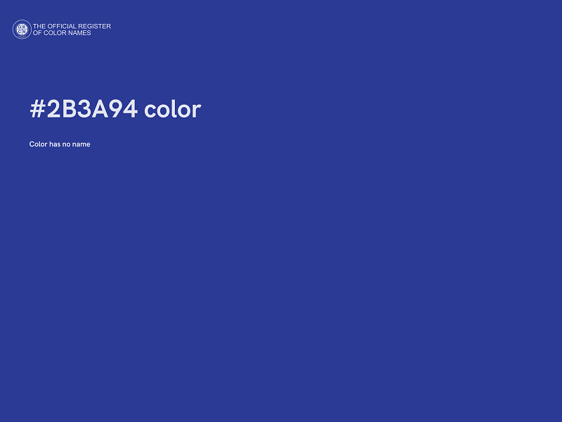 #2B3A94 color image