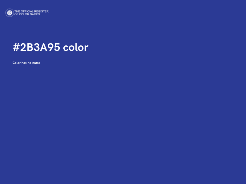 #2B3A95 color image