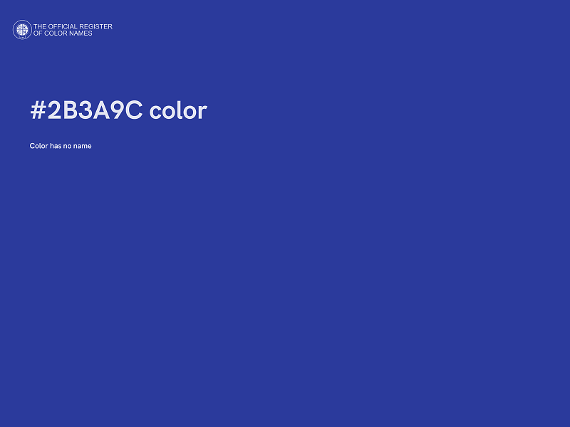 #2B3A9C color image