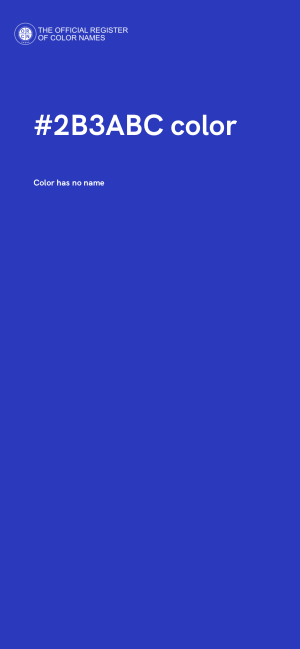 #2B3ABC color image