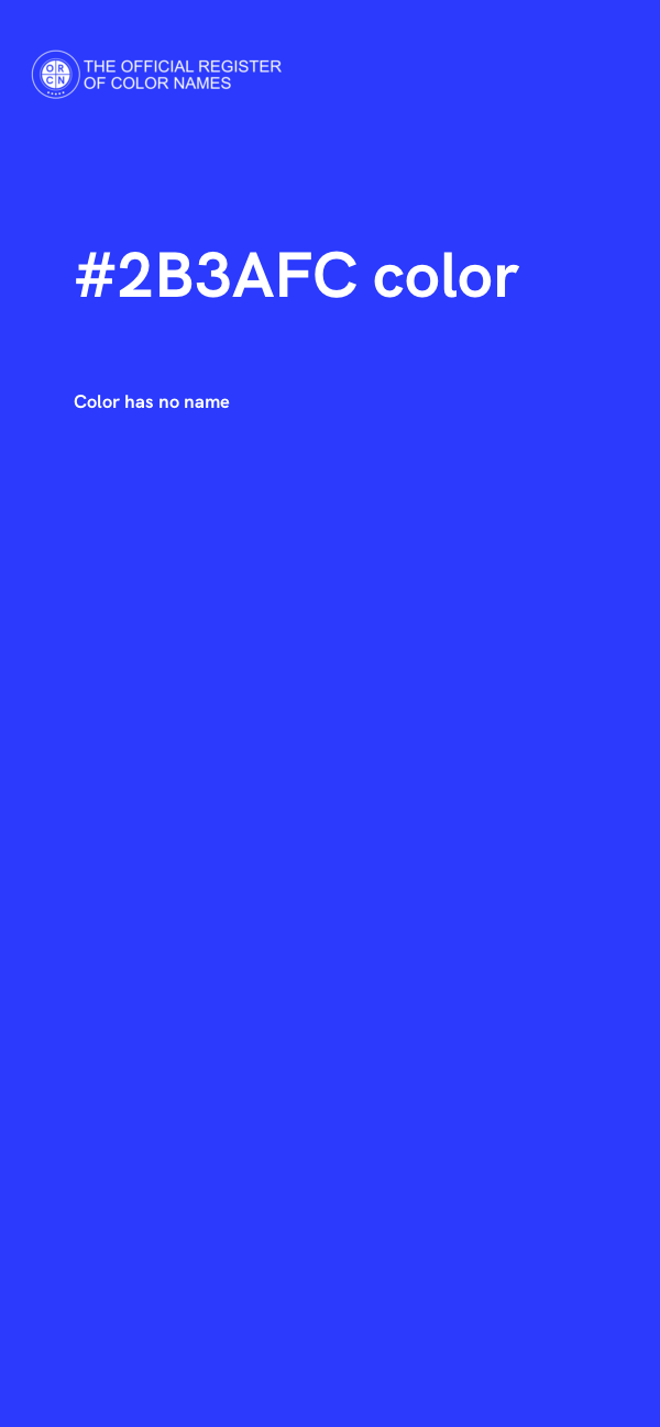 #2B3AFC color image