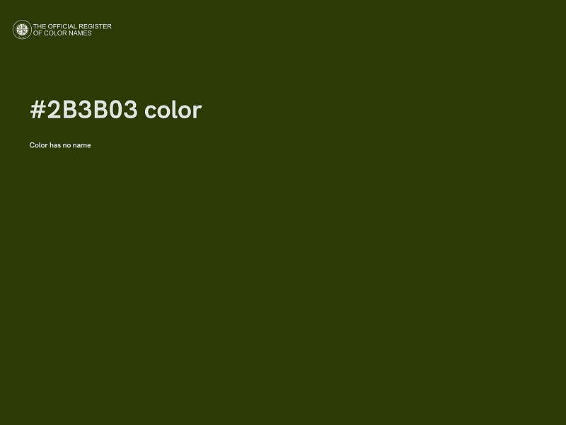 #2B3B03 color image