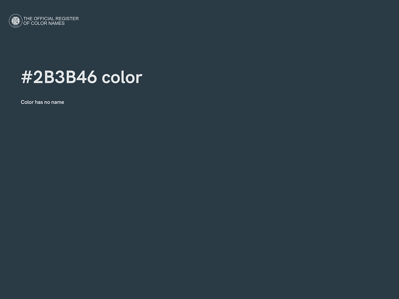 #2B3B46 color image