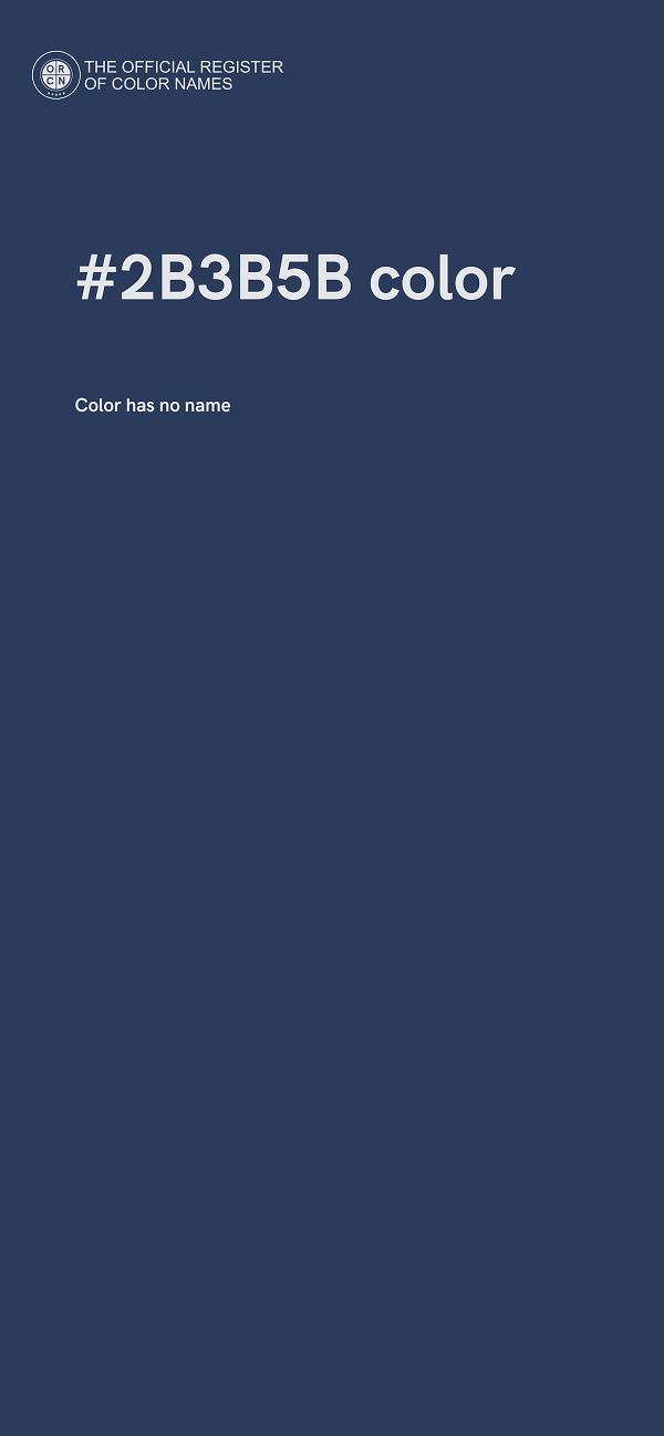 #2B3B5B color image