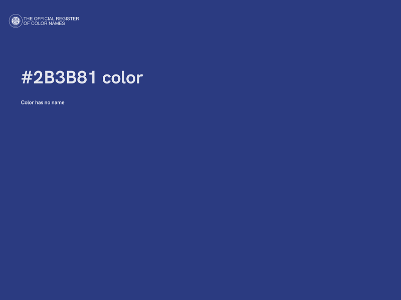 #2B3B81 color image