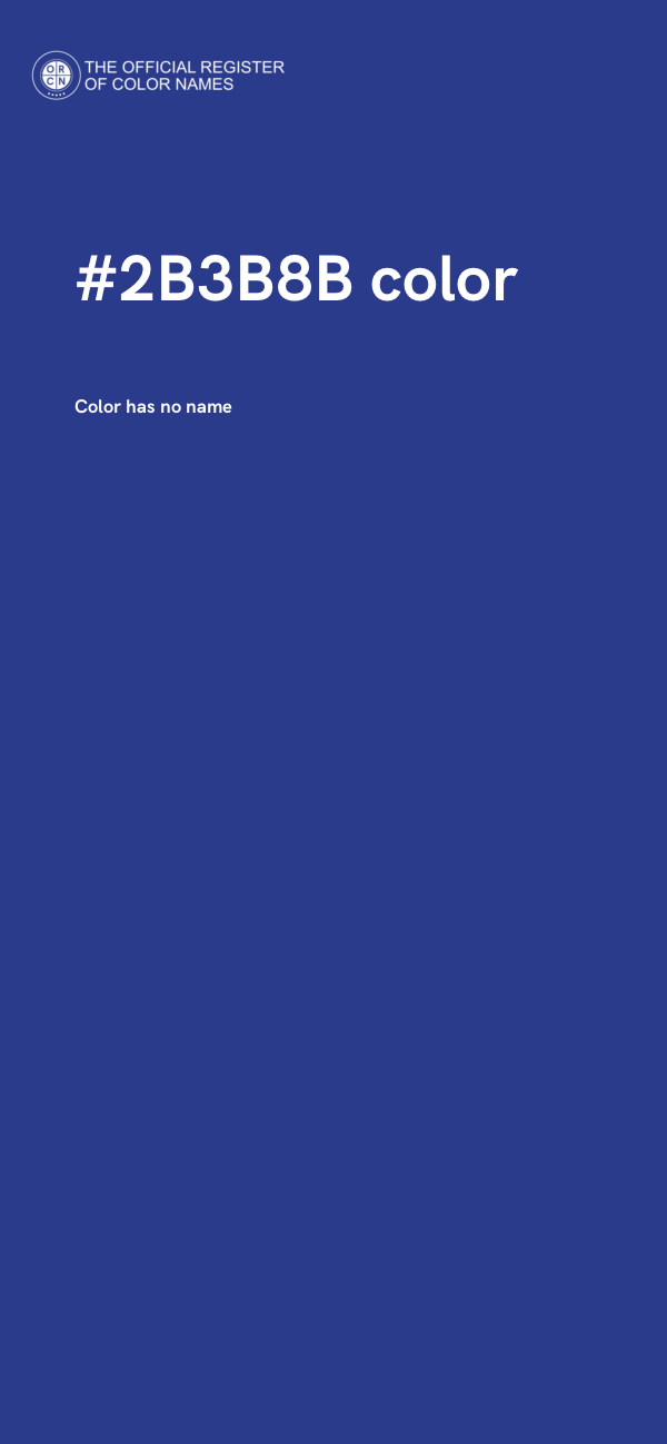 #2B3B8B color image