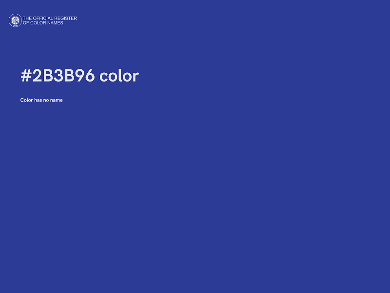 #2B3B96 color image