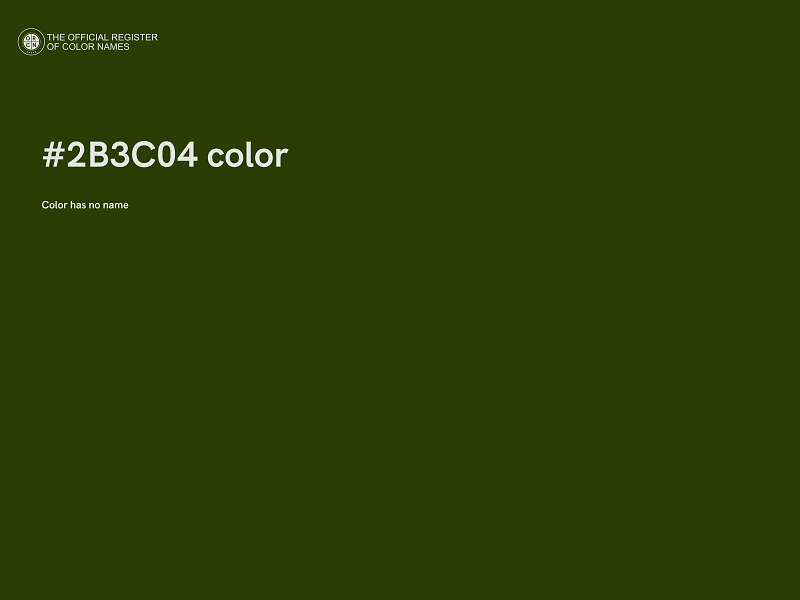 #2B3C04 color image