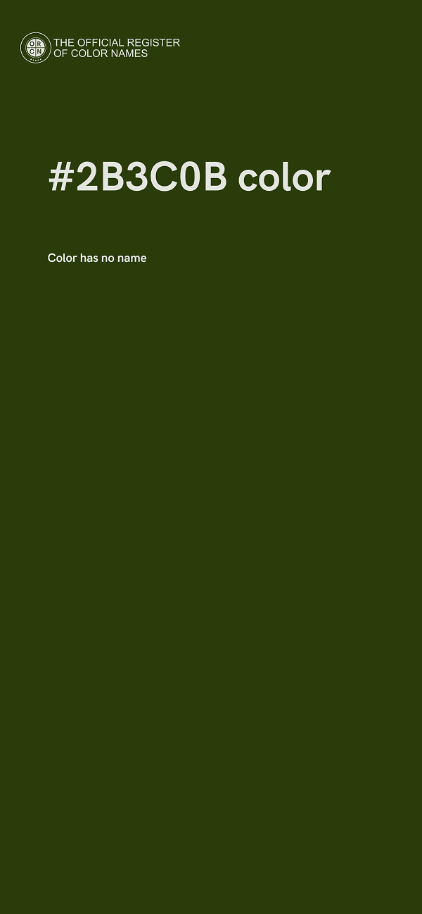 #2B3C0B color image